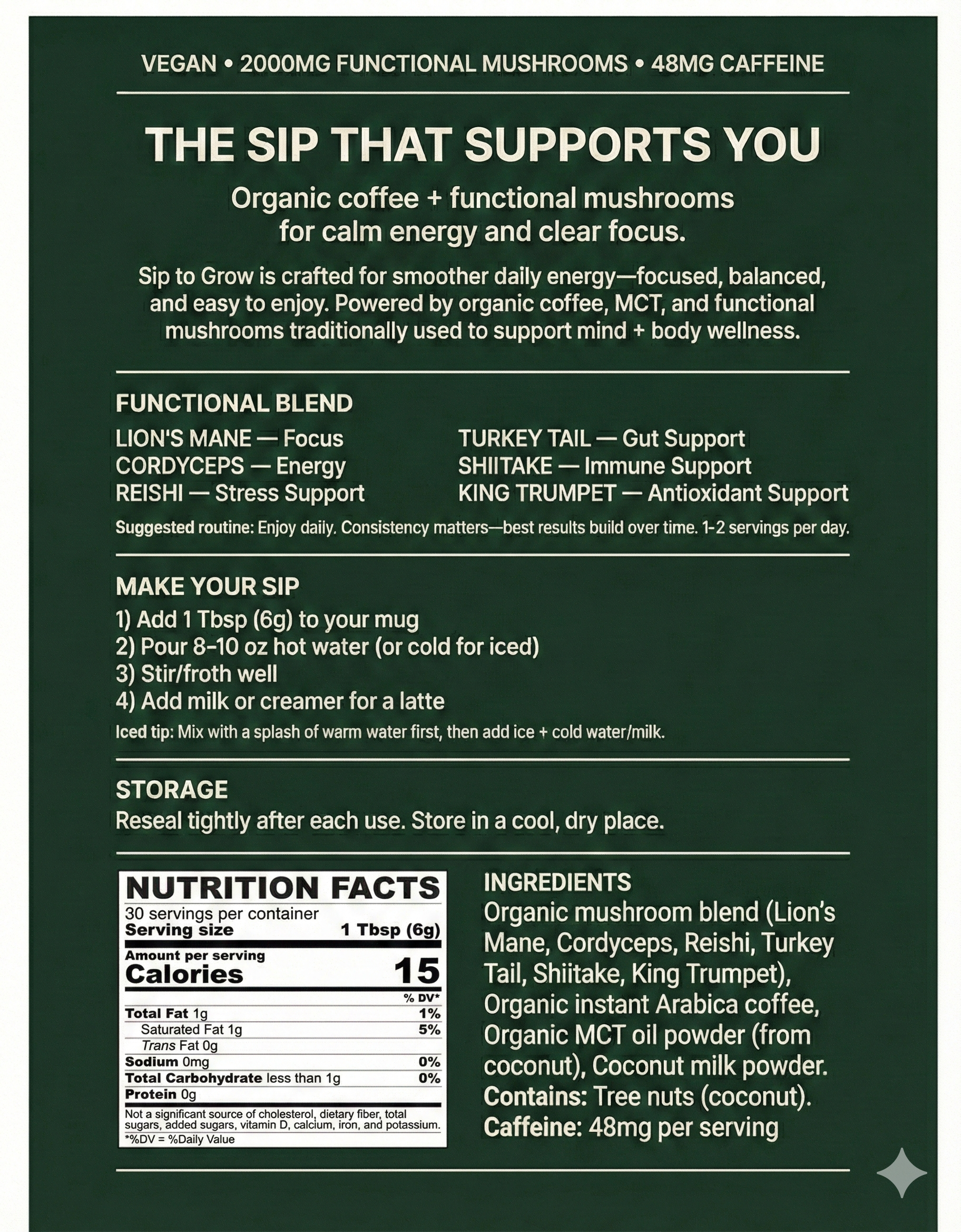 Regular Roast Mushroom Coffee 2-Bag Focus Bundle (25% OFF)